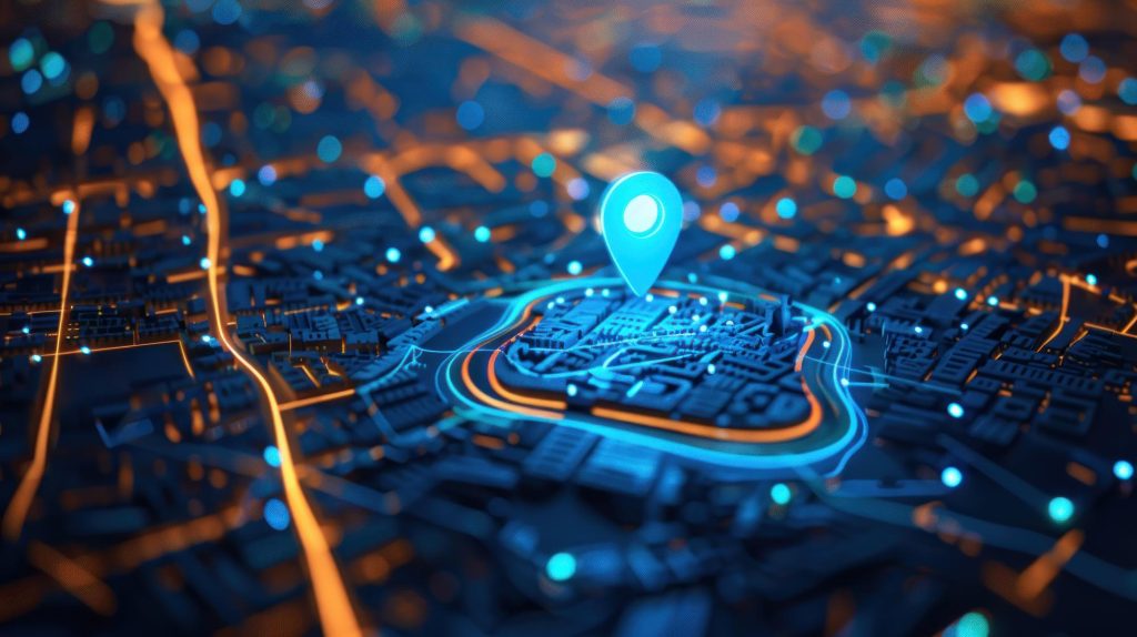 Location pin showing local SEO on map